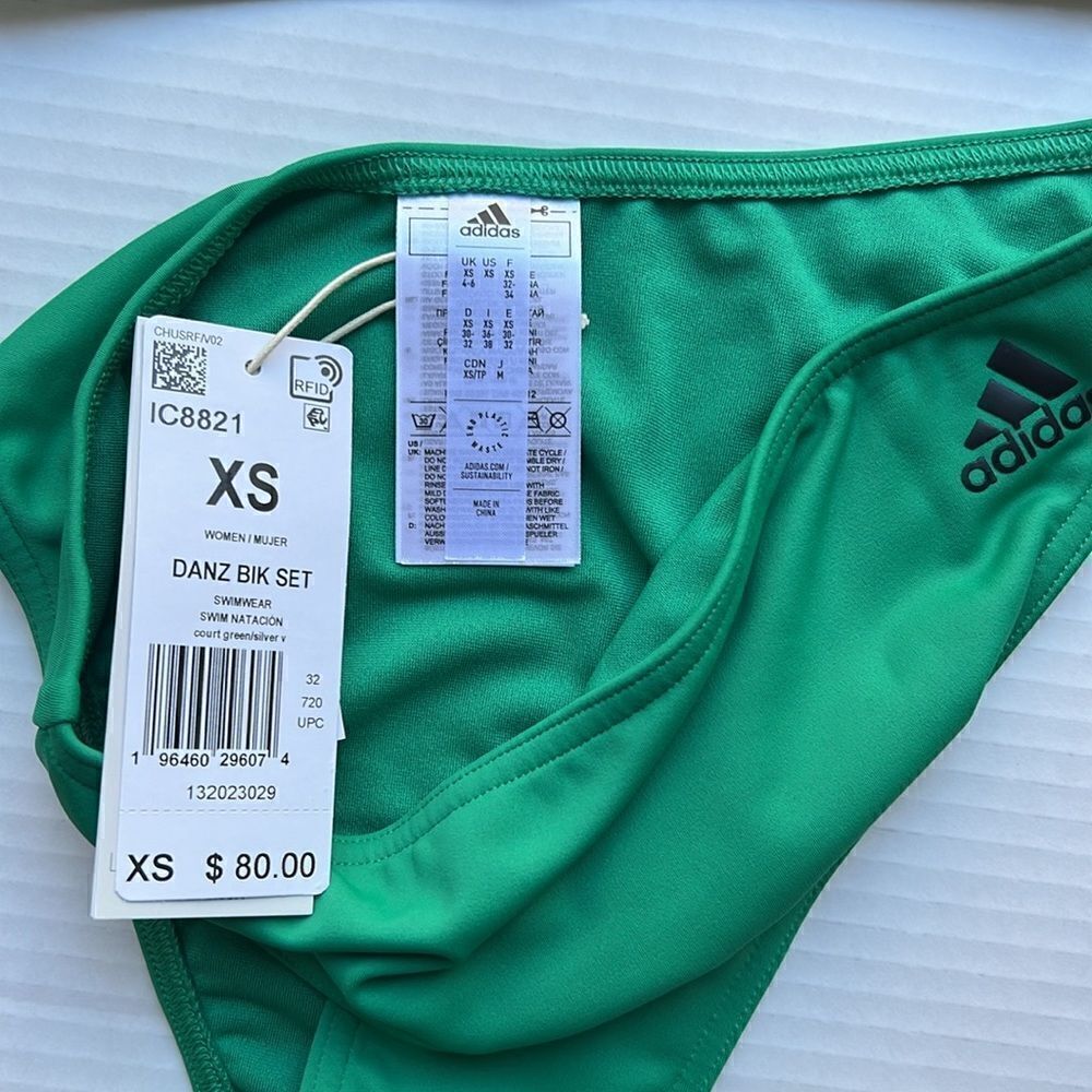 adidas Danz Bikini Set in Green - Picture 6 of 10